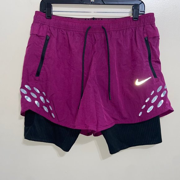 Nike Run Division 3-In-1 Pinnacle Running Shorts DM4763-610 Men Size L $100 NEW